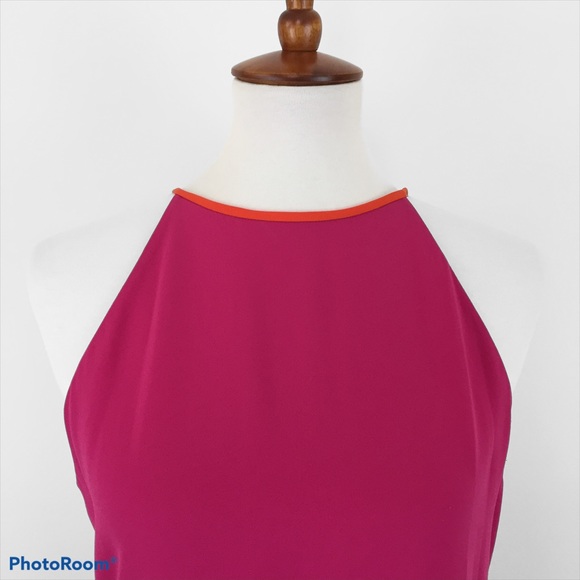 Diane von Furstenberg Pink/Orange Flounce Dress - Picture 5 of 11